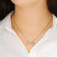 Love Scripted Necklace With Cubic Zirconia Stone | Fellowship Apparel